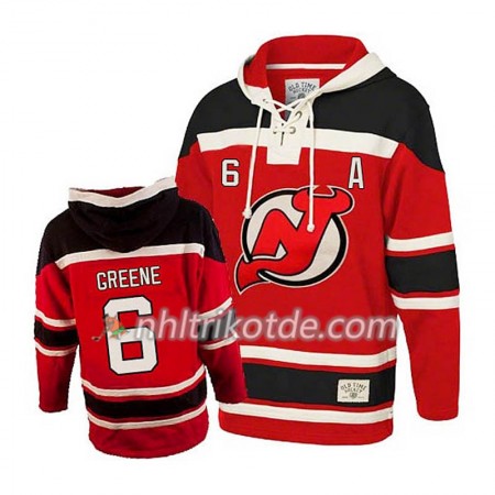 New Jersey Devils Andy Greene 6 Rot Sawyer Hooded Sweatshirt - Herren